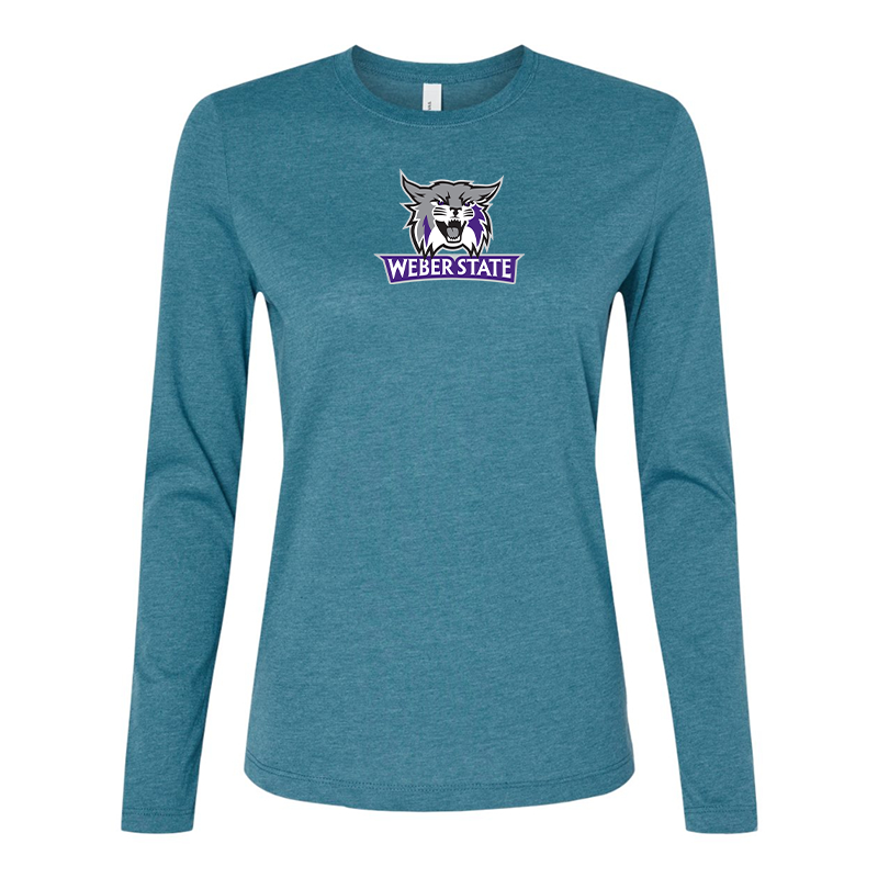 BELLA CANVAS Women’s Weber State Wildcats Jersey Long Sleeve Tee